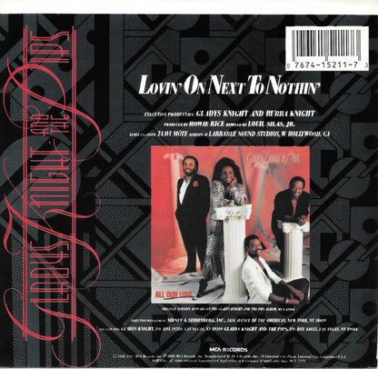 7" Single: Gladys Knight And The Pips - Lovin' On Next To Nothin'