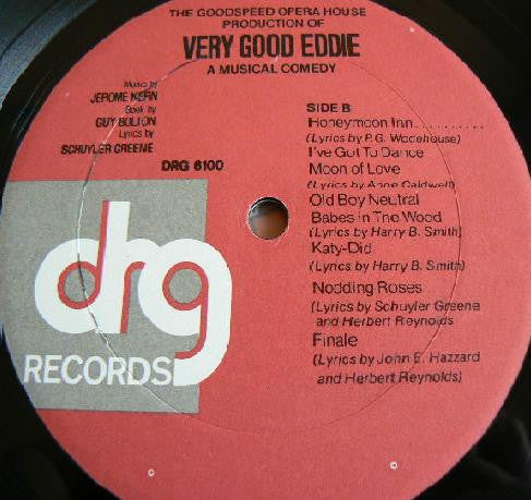 "Very Good Eddie" Goodspeed Opera House Original Cast (1977) - Very Good Eddie