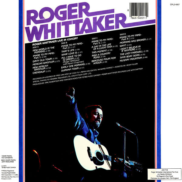 Roger Whittaker - Live In Concert