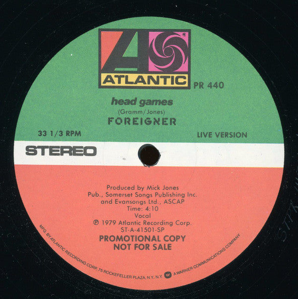12" Single: Foreigner - Break It Up