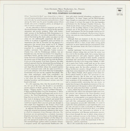 Walter Carlos - The Well-Tempered Synthesizer