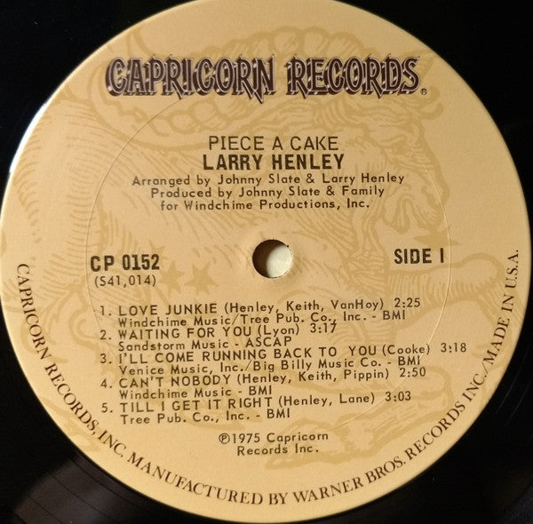 Larry Henley - Piece A Cake