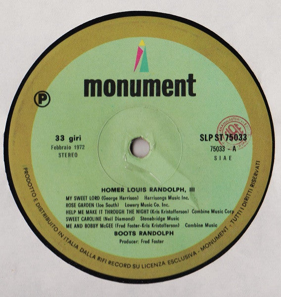 Boots Randolph - Homer Louis Randolph, III