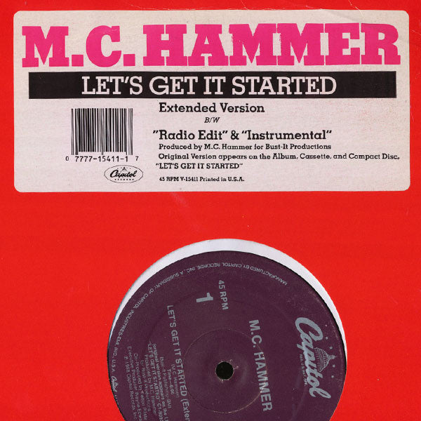 12": MC Hammer - Let's Get It Started