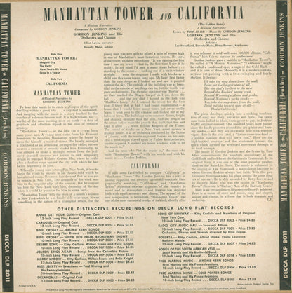 Gordon Jenkins And His Orchestra And Chorus - Manhattan Tower / California (The Golden State)