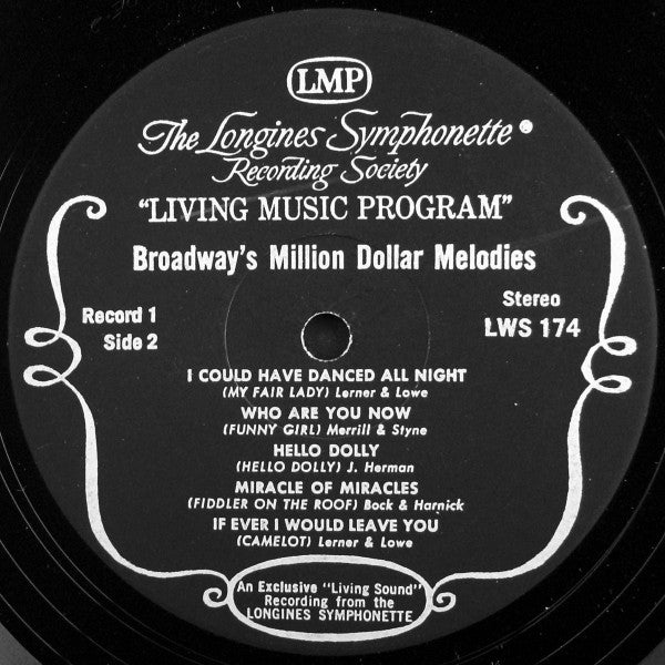 The Longines Symphonette, The Singing Choraliers - Broadway's Million Dollar Melodies