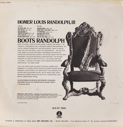 Boots Randolph - Homer Louis Randolph, III