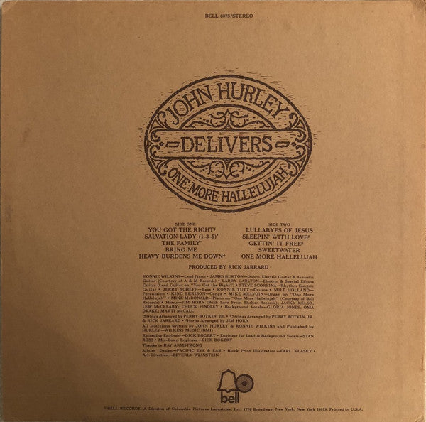 John Hurley - Delivers One More Hallelujah