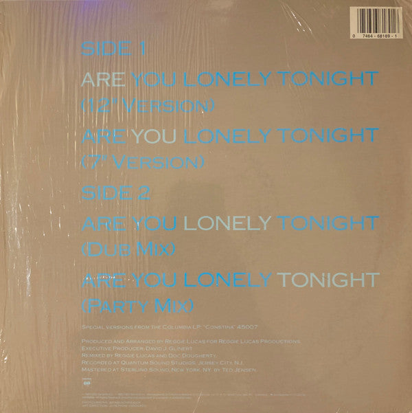 12": Constina - Are You Lonely Tonight