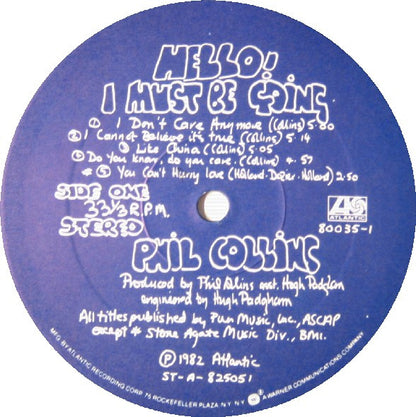 Phil Collins - Hello, I Must Be Going!