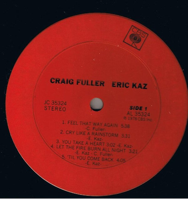 Craig Fuller, Eric Kaz - Craig Fuller / Eric Kaz