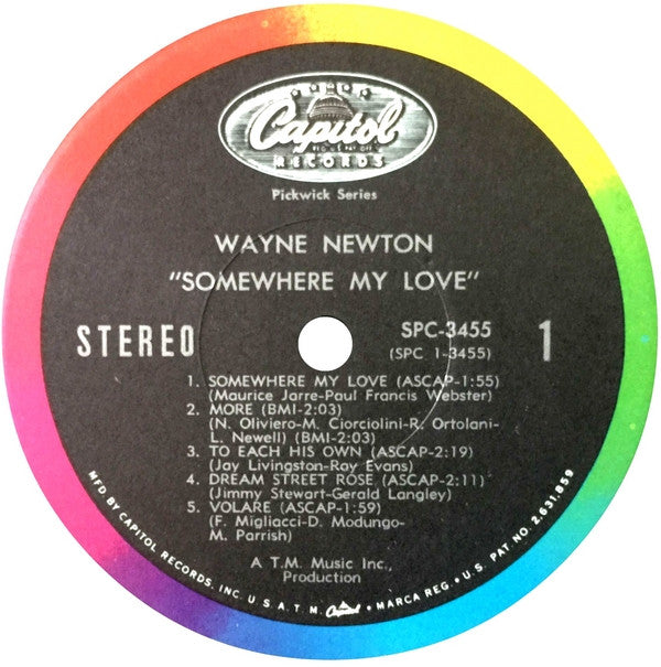 Wayne Newton - Somewhere My Love