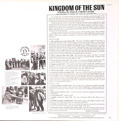 David Lewiston - Kingdom Of The Sun - Peru's Inca Heritage