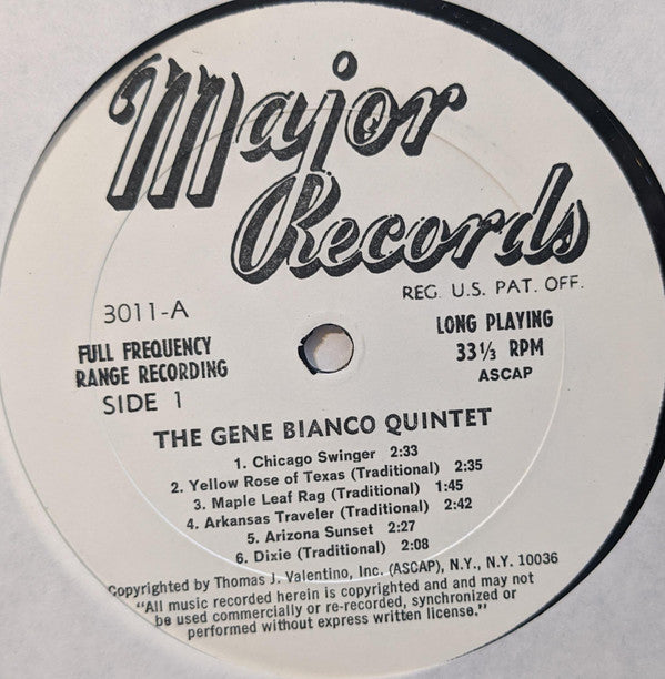 The Gene Bianco Quintet - The Gene Bianco Quintet