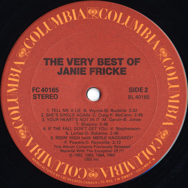 Janie Fricke - The Very Best Of Janie