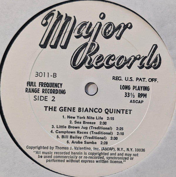 The Gene Bianco Quintet - The Gene Bianco Quintet