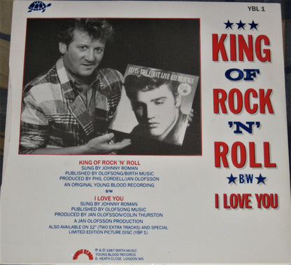 7" Single: Johnny Roman - King Of Rock 'n' Roll