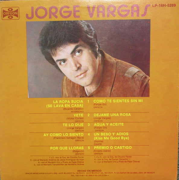 Jorge Vargas - Vete La Ropa Sucia