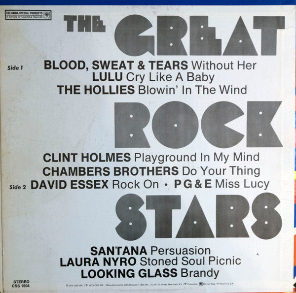 Various - The Great Rock Stars