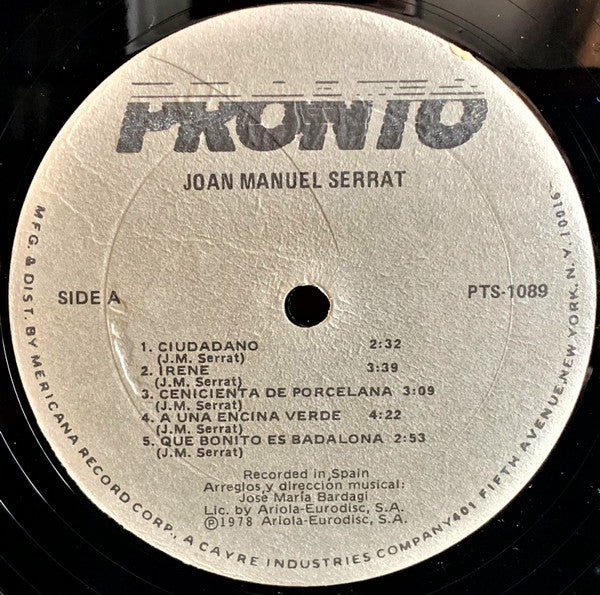 Joan Manuel Serrat - Joan Manuel Serrat