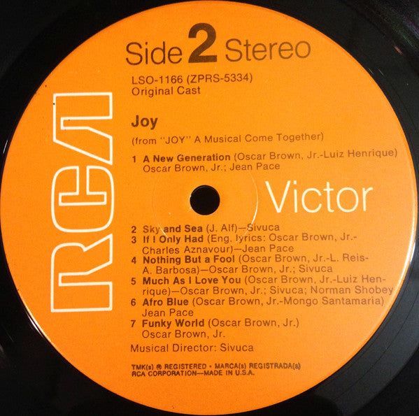 Oscar Brown Jr., Jean Pace, Sivuca - Joy