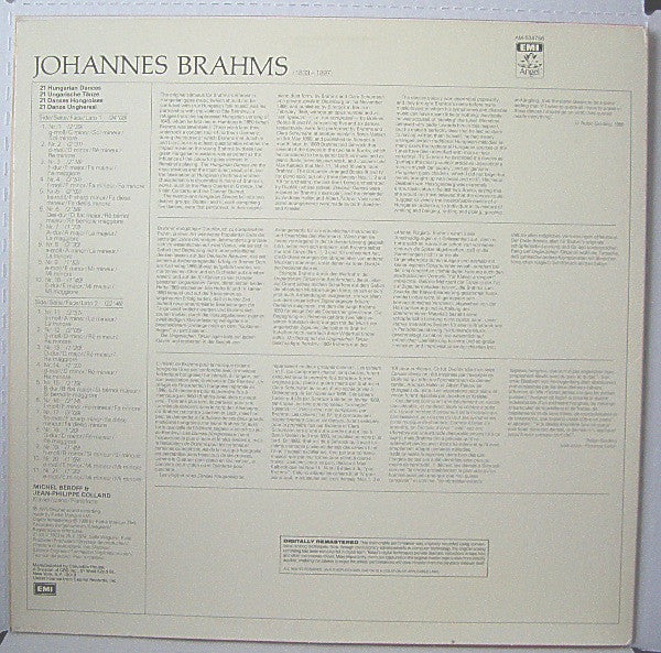 Johannes Brahms, Michel Béroff, Jean-Philippe Collard - Ungarische Tänze Zu 4 Händen / Hungarian Dances For Piano Duet