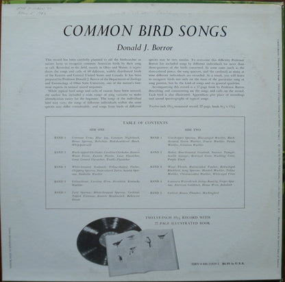 Donald J. Borror - Common Bird Songs