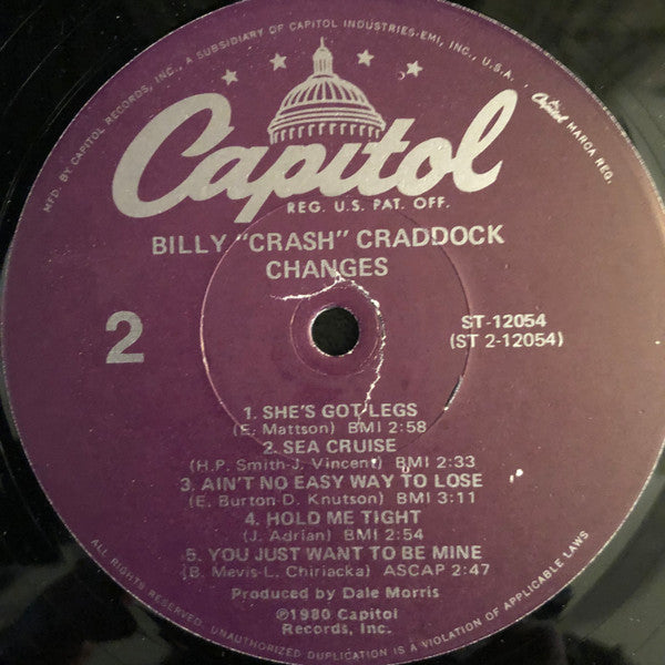 Billy 'Crash' Craddock - Changes