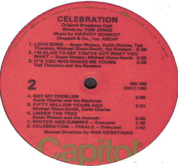 Various - Celebration - Original Broadway Cast