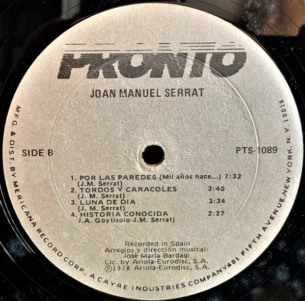 Joan Manuel Serrat - Joan Manuel Serrat