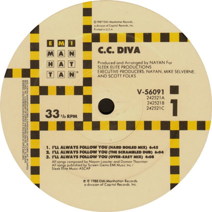 12" Single: cc: DIVA - I'll Always Follow You