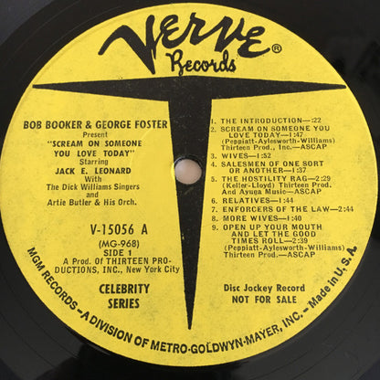 Bob Booker, George Foster - Scream On Someone You Love Today