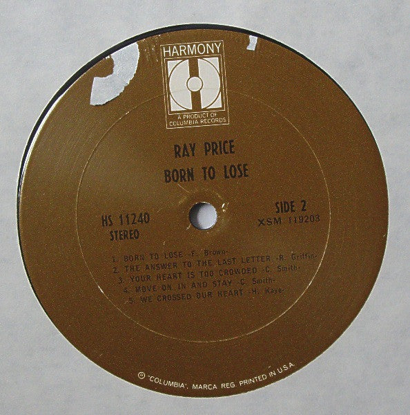 Ray Price - Born To Lose
