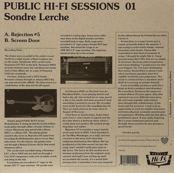 Sondre Lerche - Public Hi-Fi Sessions 01