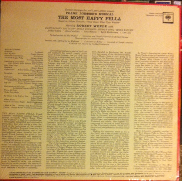 Frank Loesser - The Most Happy Fella
