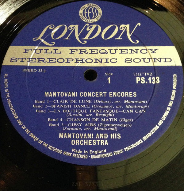 Mantovani And His Orchestra - Concert Encores