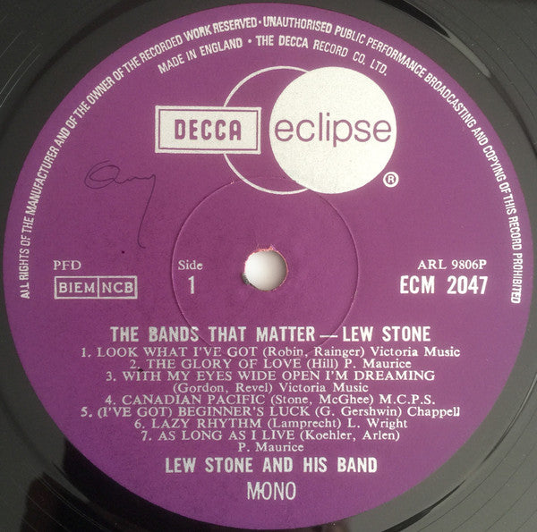 Lew Stone - The Bands That Matter