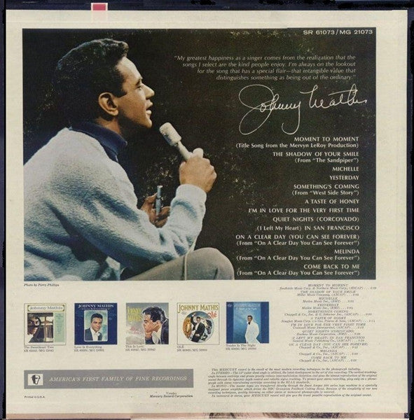 Johnny Mathis - The Shadow Of Your Smile