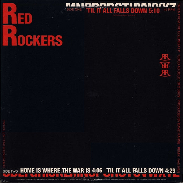 12": Red Rockers - 'Till It All Falls Down