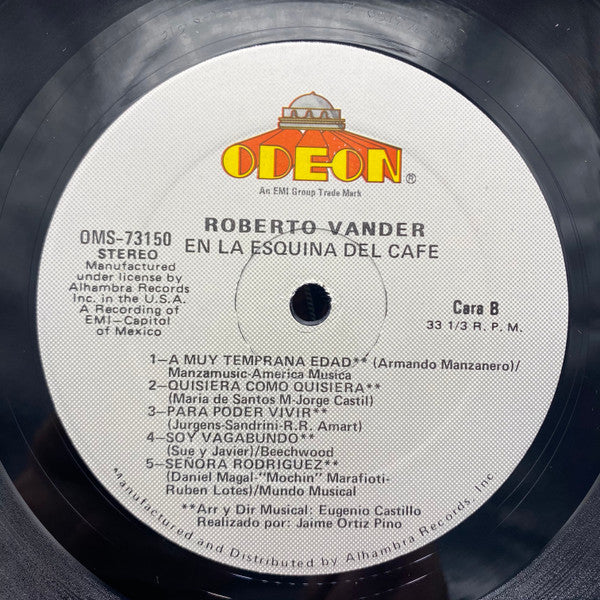 Roberto Vander - En La Esquina Del Café