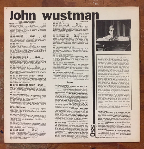 John Wustman - Music Minus One Voice (Famous Baritone Arias)