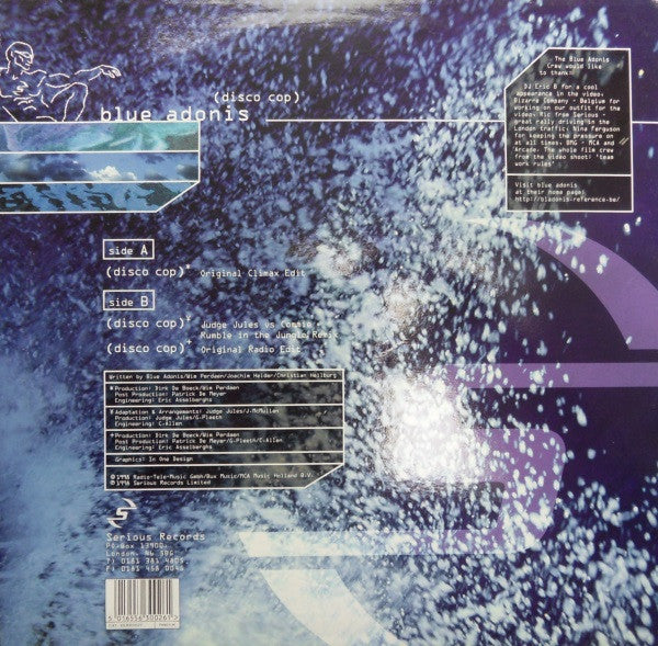 12" Single: Blue Adonis - Disco Cop