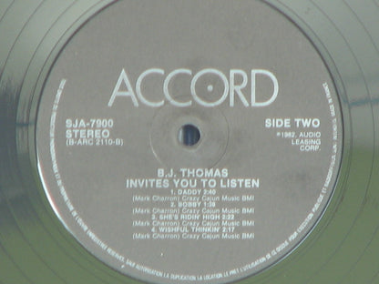 B.J. Thomas - B.J. Thomas Invites You To Listen