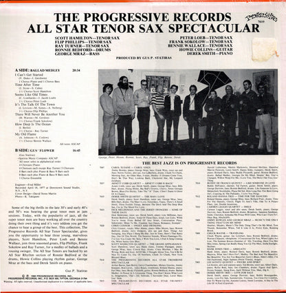 Scott Hamilton, Flip Phillips, Ray Turner, Peter Loeb, Frank Socolow, Bennie Wallace - The Progressive Records All Star Tenor Sax Spectacular