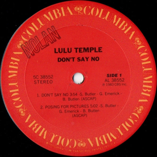 Lulu Temple - Don't Say No