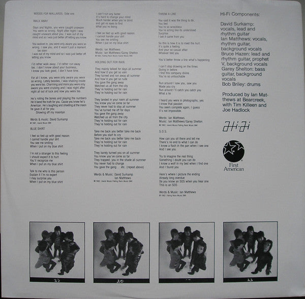 Hi-Fi, Iain Matthews, David Surkamp - Moods For Mallards