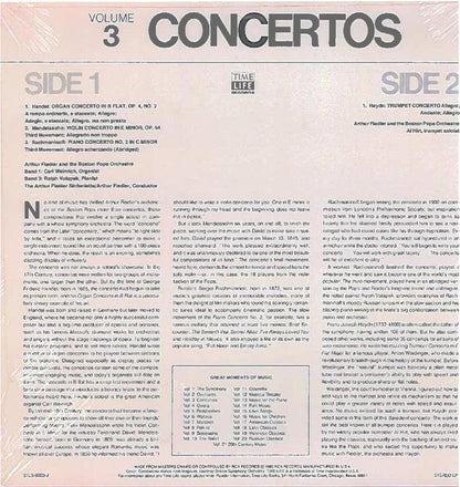 Arthur Fiedler, The Boston Pops Orchestra - Great Moments Of Music Volume 3 Concertos