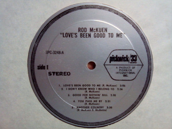 Rod McKuen - Love's Been Good To Me