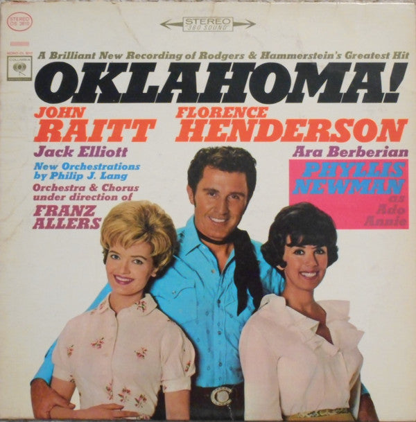 John Raitt, Florence Henderson, Jack Elliott (5), Ara Berberian, Phyllis Newman, Franz Allers - Oklahoma!