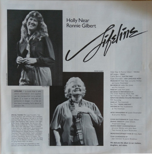Holly Near, Ronnie Gilbert - Lifeline